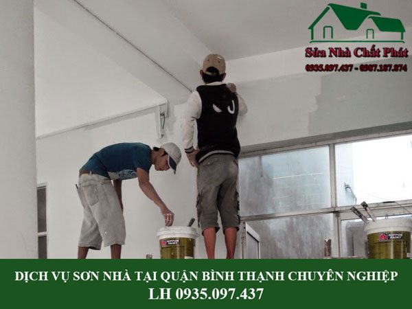 Dịch vụ sơn nhà tại quận Bình Thạnh chuyên nghiệp