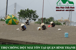 Thợ chống dột mái tôn tại quận Bình Thạnh