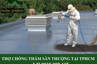 Thợ chống thấm sân thượng tại TP HCM