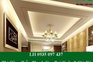 Thi công trần thạch cao tại quận 8 giá rẻ
