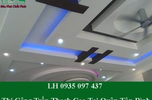 Thi công trần thạch cao tại quận tân bình giá rẻ