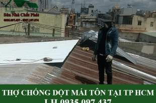 Thợ chống dột mái tôn tại TPHCM