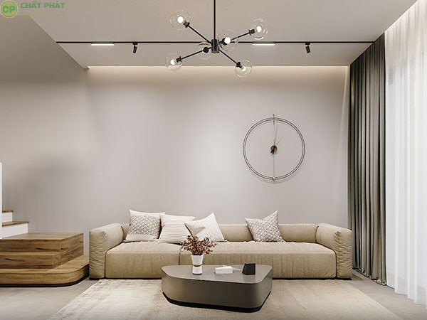 Màu trắng sơn nhà đẹp tạo không gian thoáng đãng