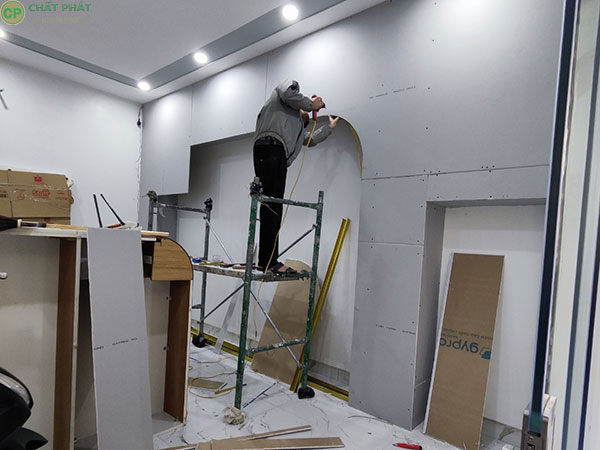 Mẫu vách thạch cao decor theo yêu cầu
