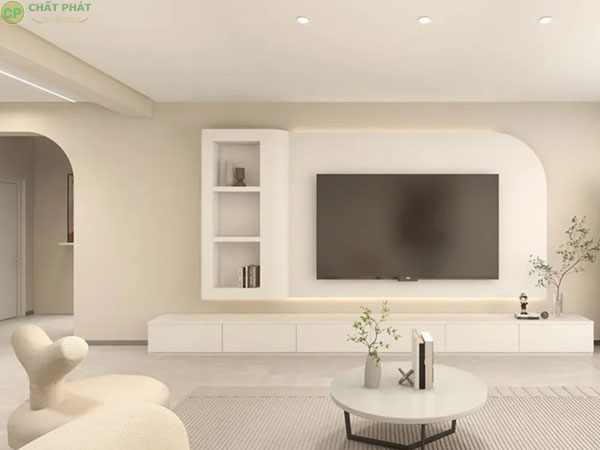 Mẫu vách thạch cao phòng khách đẹp