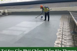 Tại sao cần phải chống thấm sân thượng