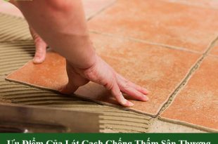 Ưu điểm lát gạch chống thấm sân thượng