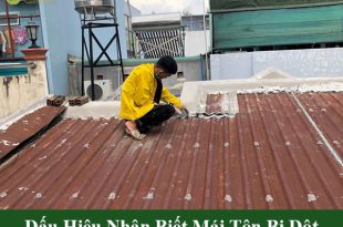 Dấu hiệu nhận biết mái tôn bị dột