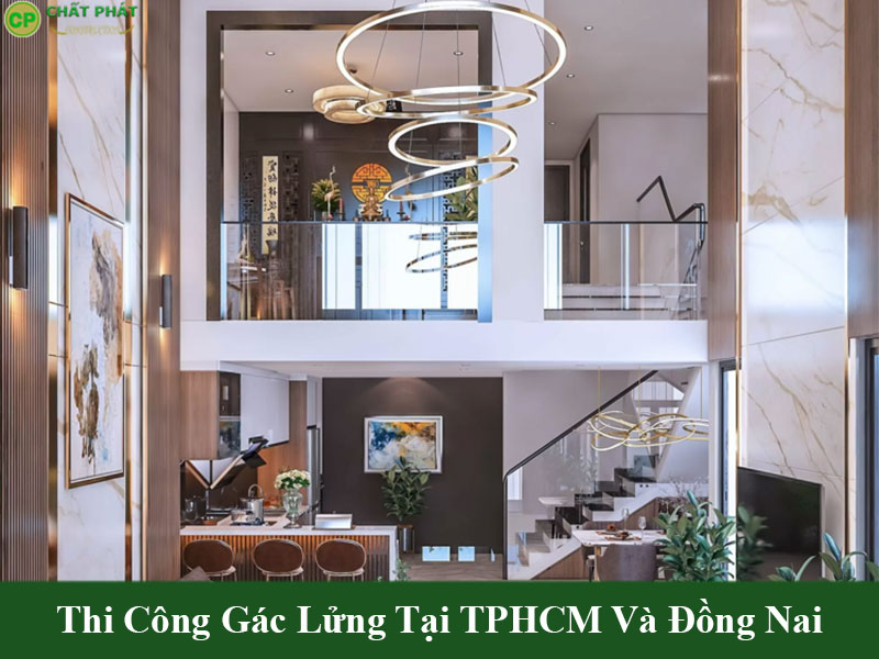Mẫu gác lửng đẹp phong cách tối giản