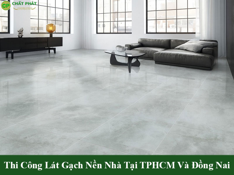 Mẫu gạch ốp lát nền nhà 60x60 đẹp màu xám tinh tế