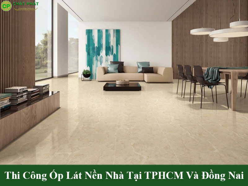Mẫu gạch lát nền nhà hiện đại cho phòng khách