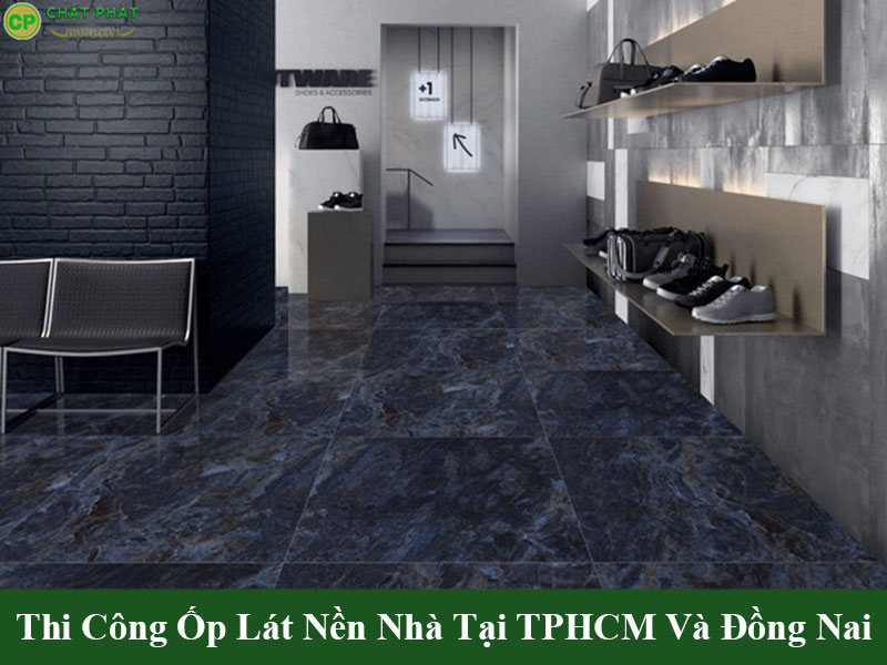 Mẫu gạch ốp lát nền nhà đẹp giả đá sang trọng