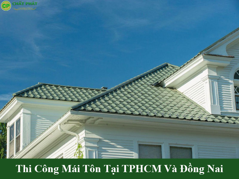 Mẫu mái tôn giả ngói đẹp cho biệt thự