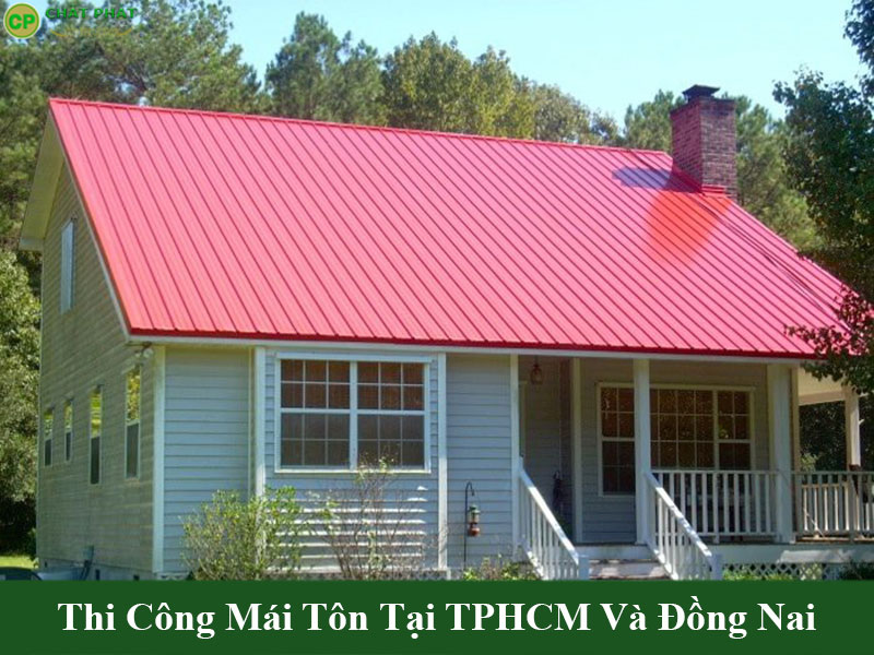 Mẫu mái tôn lợp nhà chất lượng thiết kế đơn giản
