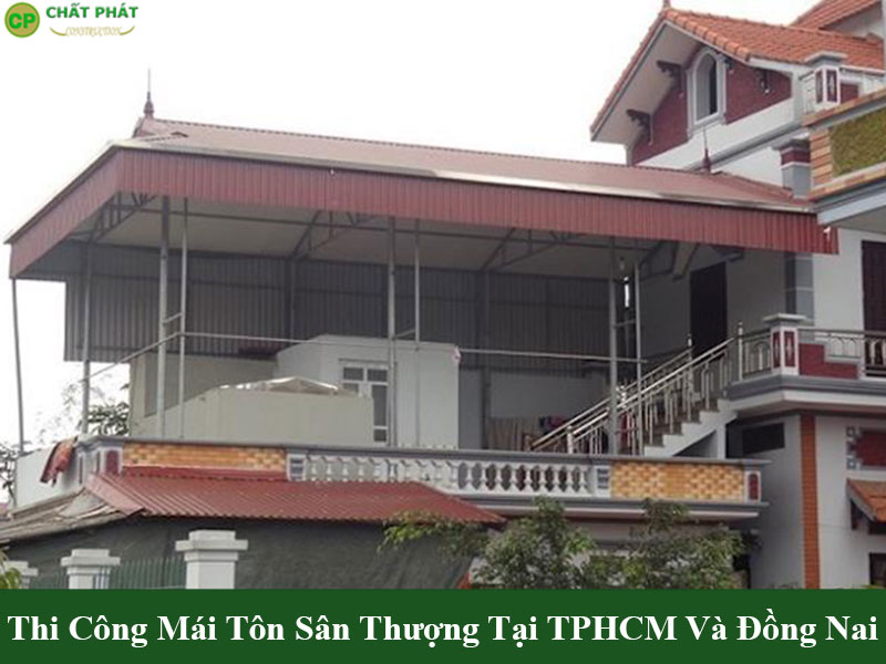 Mẫu mái tôn sân thượng cao cấp chất lượng 