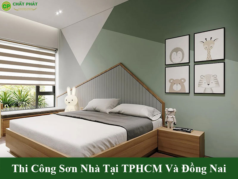 Mẫu màu sơn nhà đẹp phối 2 màu