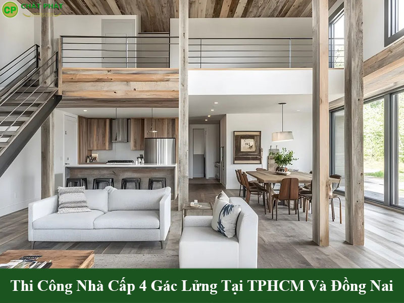 Mẫu gác lửng nhà cấp 4 tiết kiệm chi phí