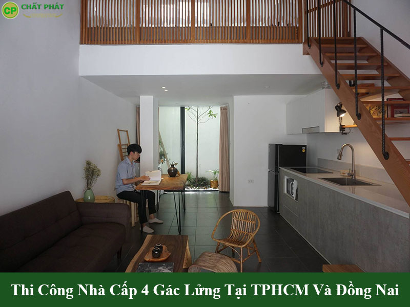 Mẫu nhà cấp 4 gác lửng đẹp