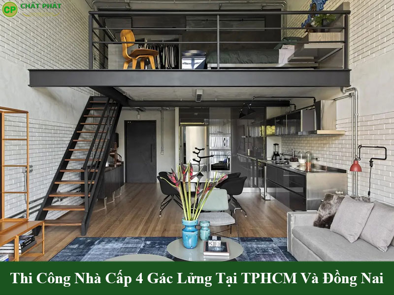 Mẫu gác lửng nhà cấp 4 thiết kế thông minh