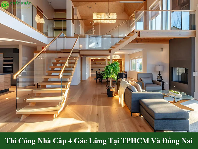 Mẫu gác lửng nhà cấp 4 nhỏ đẹp