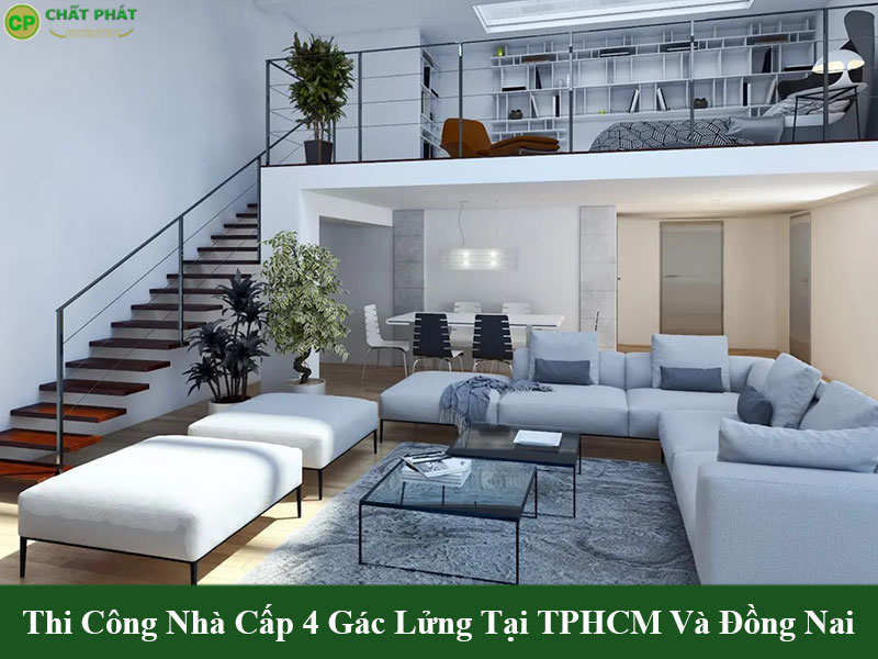 Mẫu nhà cấp 4 gác lửng đẹp giá rẻ