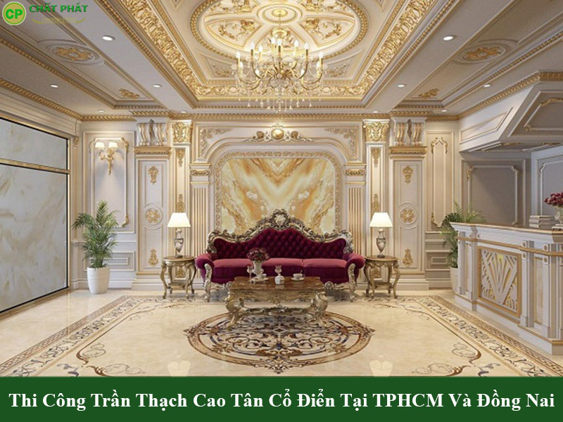 Mẫu trần thạch cao tân cổ điển được yêu thích nhất 