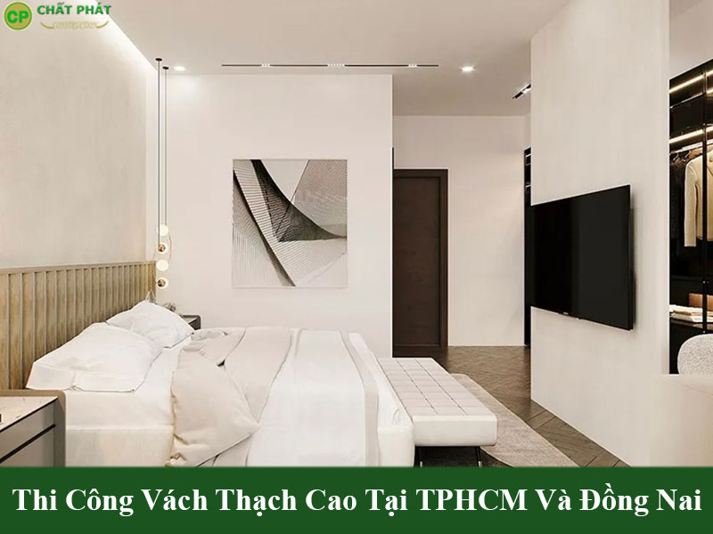 Mẫu vách thạch cao đẹp và đơn giản 