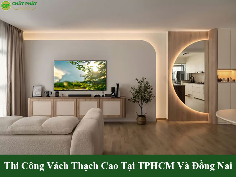Mẫu vách thạch cao đẹp hiện đại